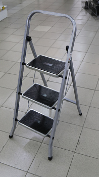 Стремянка Zalger 3 ступеньки с ковриком, сталь, 511-3 000000000001185804