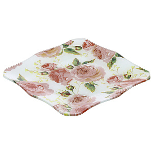 Блюдо Романтика квадратное, 20х20 см 000000000001177175