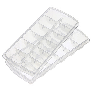 Набор формочек для льда 12 ячеек 2шт натуральный PLAST TEAM PT1809НАТ-12PN 000000000001001930