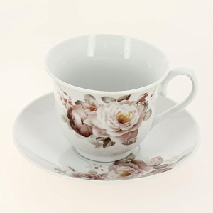 Набор чайный 8 предметов (чашка 230мл-4шт/блюдце-4шт) OLAFF ФИОНА Розэ подарочная упаковка фарфор 000000000001204600