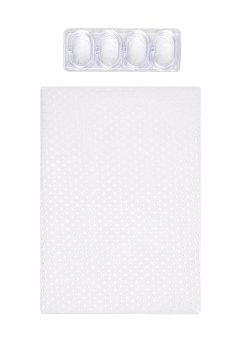 Шторка для ванной 200х180см DE'NASTIA Diamond белая 100% полиэстер 000000000001213237