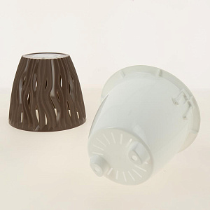 Кашпо со вставкой Вдохновение 1,6л цвет Мокко артикул КШ-5401 пластик 000000000001194616