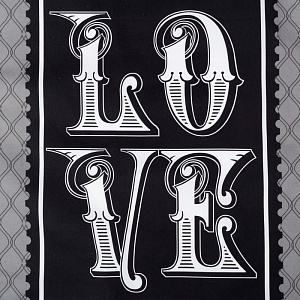 Полотенце кух "Этель" Love is all around 40х67 см,100% хл саржа190гр/м2 4017223 000000000001185450