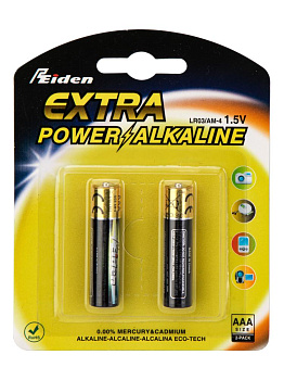 Батарейка алкалиновая 2шт Reiden Extra Power/Alkalaine AAA LR03 1,5В 000000000001226228