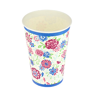 Набор одноразовых стаканов Цветочный Микс Pap Star, 200мл, 10 шт. 000000000001142446