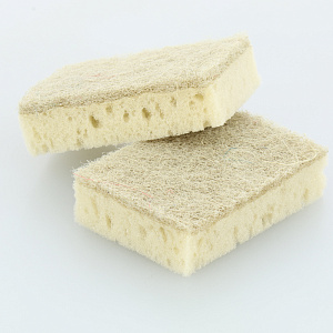 Губки для мытья посуды 2шт YORK ЭКО Натурал поролон 000000000001210202