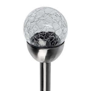 Фонарь садовый 36,5см D6см LUAZON LIQHTING Шар света 1 LED на солнечной батарее металл 000000000001211023