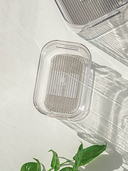 Ящик для хранения 14,5х9,5х6см универсальный с крышкой ПЭТ 000000000001210796