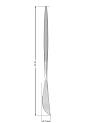 Нож столовый 1шт LUCKY Modern белый/серебро нержавеющая сталь A000106-1RZ 000000000001221119