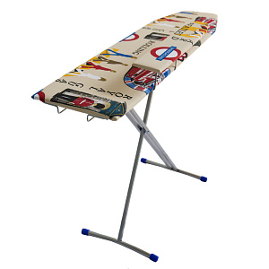 Доска гладильная 112х30см НИКА 2. Выдвижная подставка под утюг. Съемный подрукавник. Гладильная поверхность-фанера чехол-хлопок 000000000001014226