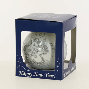 Шар 4,5 Узор стекло 9см NP-1284 000000000001041304