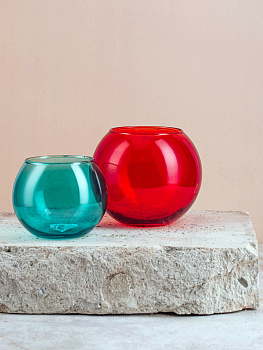 ЭНЖОЙ Ваза-шар синий d7,9см 43407 СSL 000000000001143110