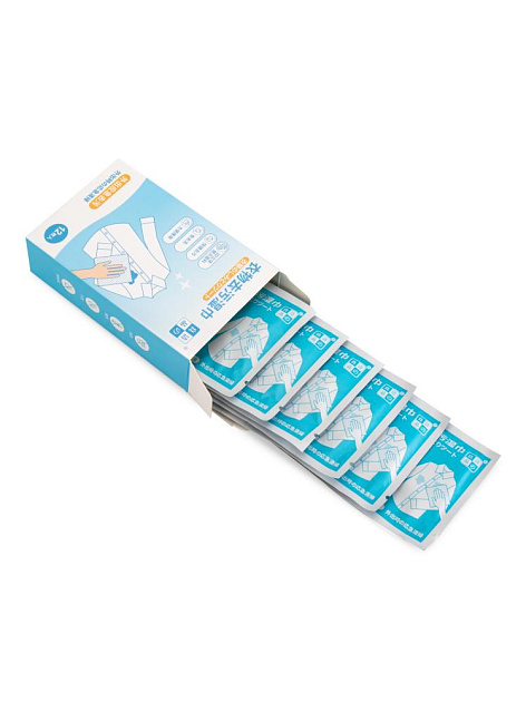 Салфетки 12х15см влажные для чистки одежды 12шт 000000000001228489