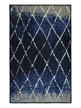 Коврик придверный 50х80см тёмно-синий Ромб градиент M111201 000000000001200461