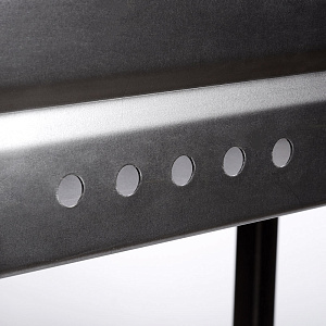 Мангал разборный средний 700х385х620мм толщина 1,5мм глубина 140мм выемка на 9 шампуров в коробке сталь 000000000001211098