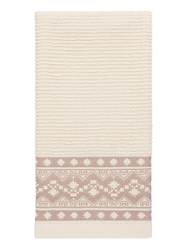 Полотенце кухонное 40x60см DE'NASTIA вельвет молочный хлопок 100% 000000000001215746