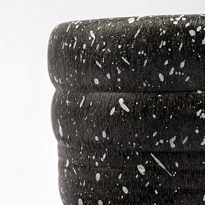 Ступка с пестиком 9х9,5см Черный мрамор пластик 000000000001213746