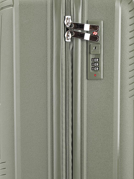 Чемодан на колесах S (36х22х55см) полосы хаки PP 000000000001226555