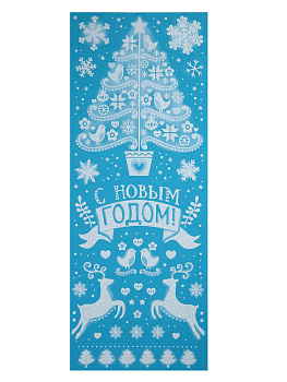 Оконное украшение Русская сказка из ПВХ пленки (крепится посредством статического эффекта) с раскраской на картонной подложке / 21x5 000000000001179818