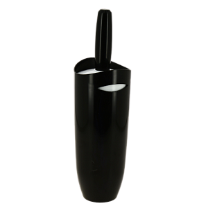 Ёрш с подставкой для унитаза чёрно-белый D10см H35см пластик PRIMANOVA M-E05-21 000000000001201688