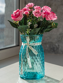 Цветок искусственный "Розы" 13 бутонов 25см R010750 000000000001197540