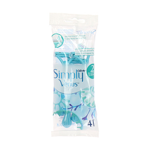 Одноразовые станки Gillette Simply Venus 2 P&G, 4 шт. 000000000001055078
