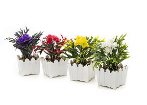 Цветок искусственный "Садовые цветы" 17см R010780 000000000001197138