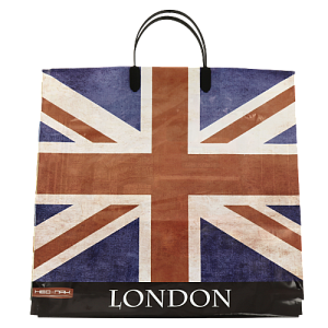 ПАКЕТ пластиковая ручка 37х35/90мкм Британский флаг 000000000001201002