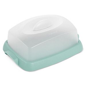 Масленка 16,7x12,1x6,9см MARTIKA Таира бирюзовая пластик 000000000001054879