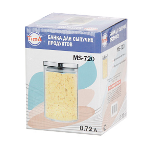 Банка для сыпучих продуктов ТимА, 720мл, стекло 000000000001132900