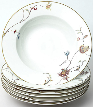 Набор столовой посуды 19 предметов BALSFORD Латона Персия (десертная 19см-6шт/суповая 21см-6шт/обеденная 27см-6шт/салатник 1,4л) фарфор 000000000001204618