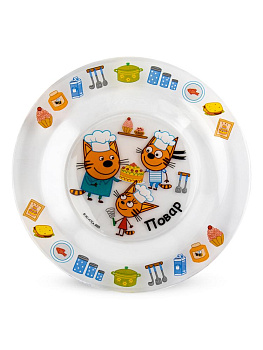 Набор детской посуды 3 предмета ND PLAY Три кота Профессии стекло 000000000001224690