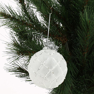 Украшение декоративное Шар 1шт 10см DARLENS Грани стекло 000000000001209973