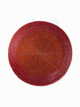 Салфетка сервировочная 35см DE'NASTIA красный бисер 000000000001229579