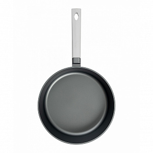Сковорода с крышкой 28см DE'NASTIA глубокая силикон серый алюминий 000000000001223616