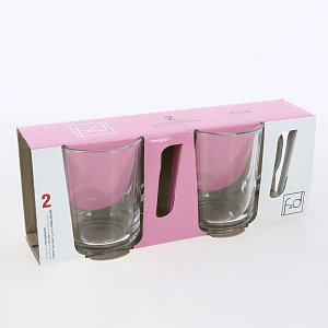 MUG Набор кружек 2шт 250мл PASABAHCE F&D силикатное стекло 000000000001210468