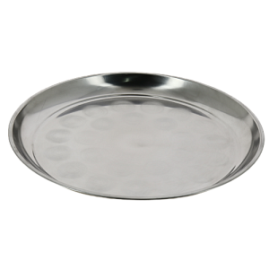 Поднос 34см Катунь круглый нержавеющая сталь AST-002-ПК-34 000000000001204642