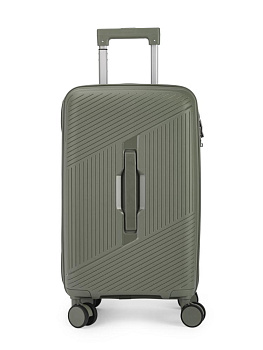 Чемодан на колесах S (36х22х55см) полосы хаки PP 000000000001226555