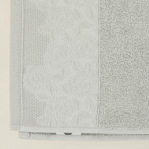 Полотенце махровое 60х100см LUCKY бордюр розы серое 100% хлопок 000000000001208941