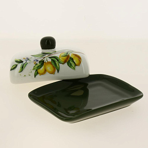Масленка 17,9x13,2x8см Лимоны Доломит M56038 000000000001193768