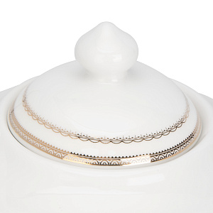 Сахарница 310мл Анжелика с золотом фарфор 000000000001219761