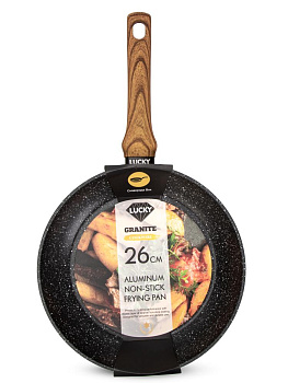 Сковорода 26см LUCKY GRANITE индукция антипригарное покрытие алюминий 000000000001217814