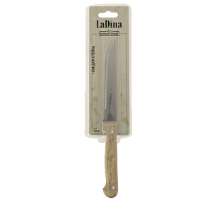 Нож кухонный для стейка 22см LADINA BRANCH WOOD нержавеющая сталь/дерево 000000000001195806