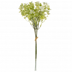 Цветок искусственный букет Герань луговая 46см белый 000000000001218453