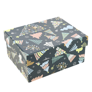 Коробка подарочная 19x15x9см РУТАУПАК В ожидании праздника прямоугольная 000000000001208350