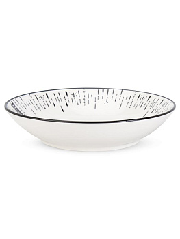 Тарелка суповая 20см ELRINGTON MILA SHANY белый/черный керамика 000000000001228510