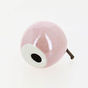 Фигура декоративная 6х5,5см Яблоко розовый керамика 000000000001209227