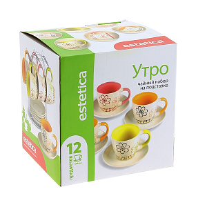 Чайный набор Утро Estetica, 250мл, 12 предметов 000000000001060062