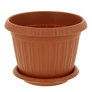 Горшок для цветов Таити D 130 mm с подставкой №1 терракотовый 0,7л ING41013FТР 000000000001194532
