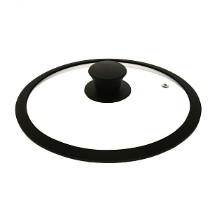 Крышка с силиконовым ободком черная 20см M09029 000000000001180734